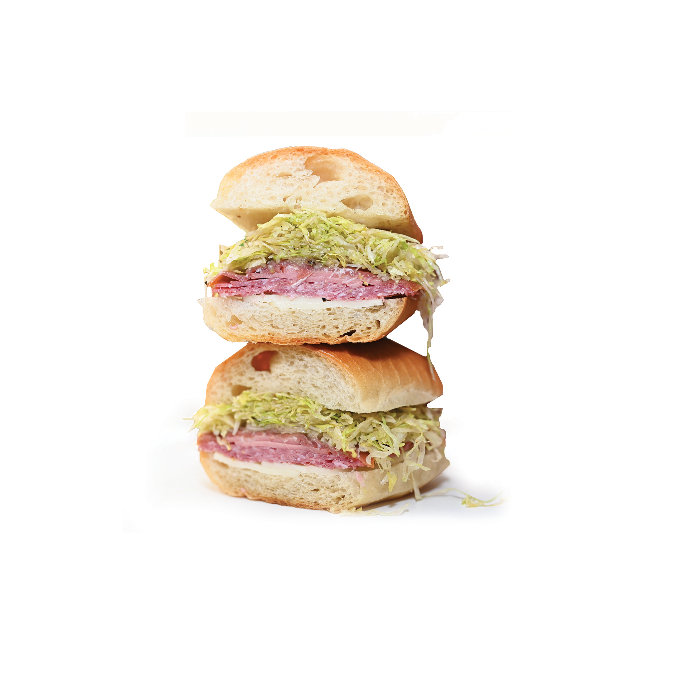   tre italian cold cut  
salami, mortadella, prosciutto, provolone, lettuce, onion, mayo, mustard, baguette
add-on: giardiniera  
