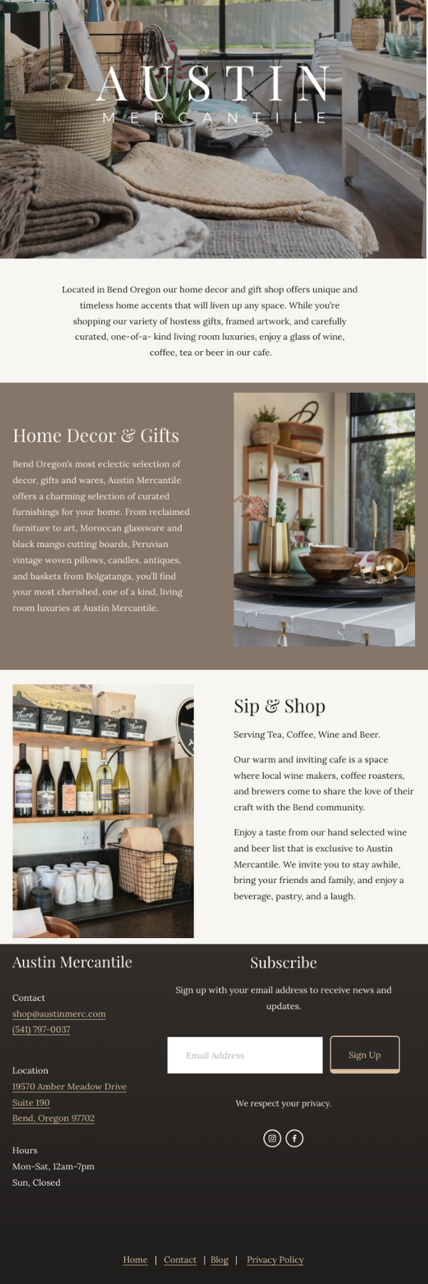 Austin Mercantile — Icon Web Development