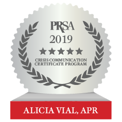 PRSA Crisis Certification - Alicia Vial, APR