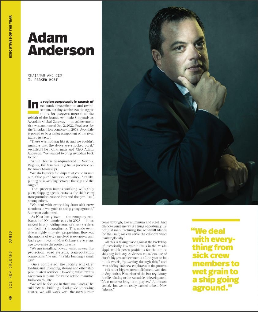 Adam Anderson Biz New Orleans Executive of the Year 