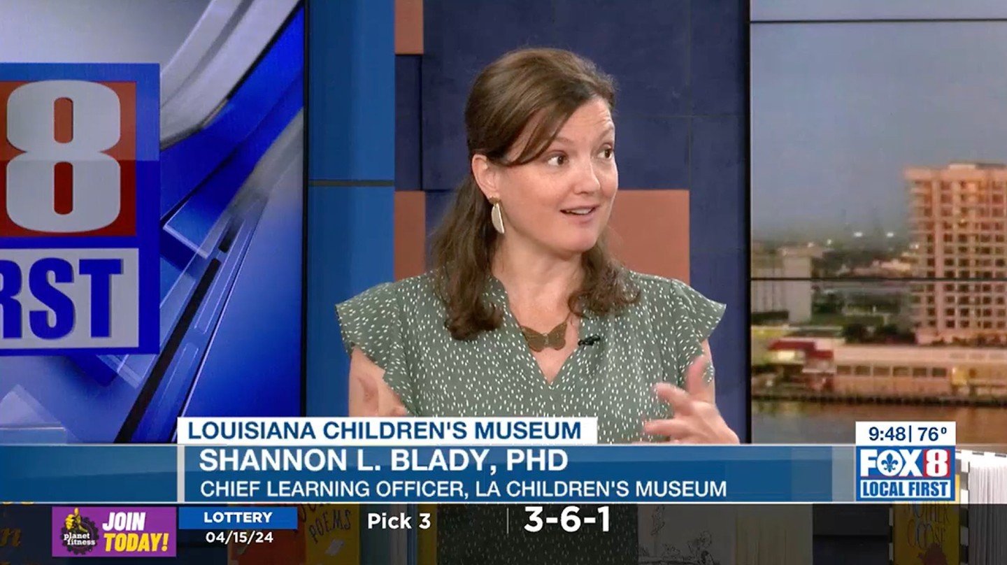 Have you caught the @louisianakids's recurring segment on the @fox8nola morning show yet? Every other week, you can catch the museum's team of experts share activities, games, and stories that help families learn and explore the world together. In Ap