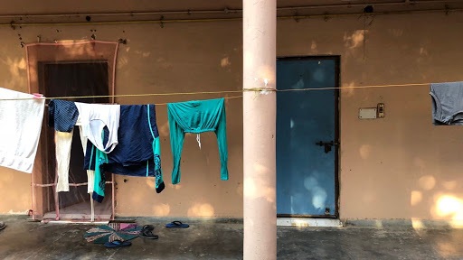The first house I lived in Delhi, India. We lived together in one room.