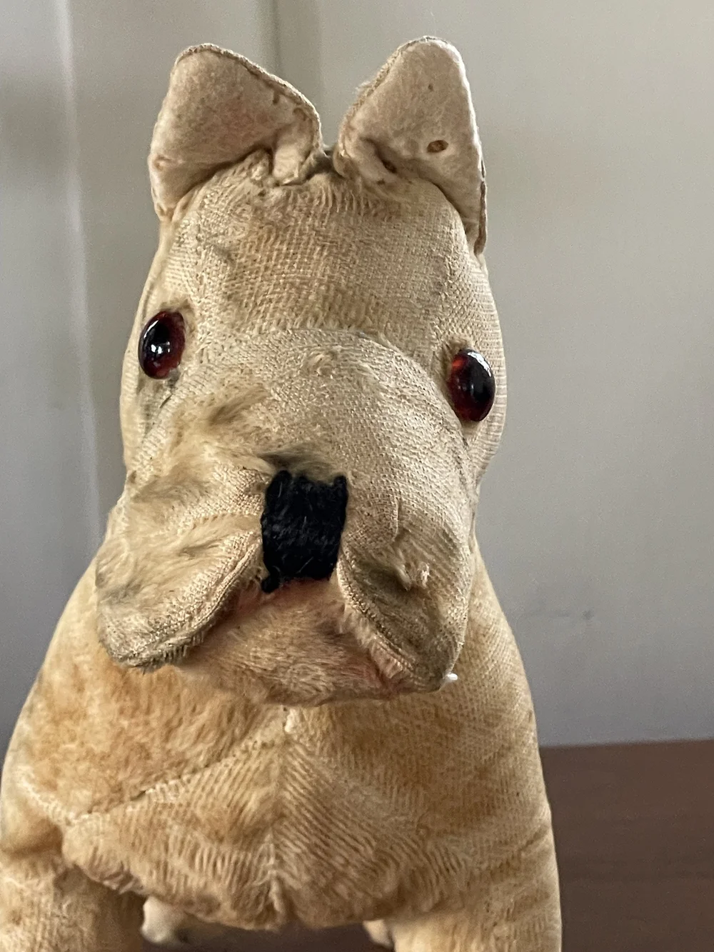Ancien Chien En Peluche Steiff – Jouet Tissu – Espiègle – Époque Vintage