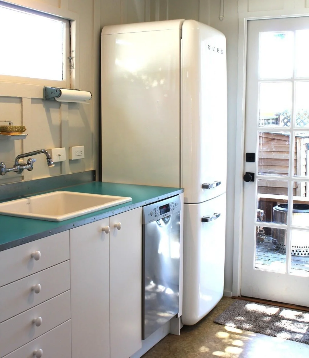 Here&rsquo;s an example of how I approach design. In this #PacificGroveBungalow&nbsp;kitchen. I started by asking the question, &ldquo;what should stay?&ldquo;. The old Linoleum floor was actually pretty cool, so I worked the rest of the kitchen colo