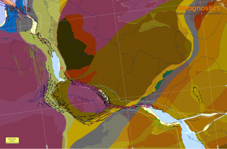 Aptian reconstruction of Equatorial Atlantic.png