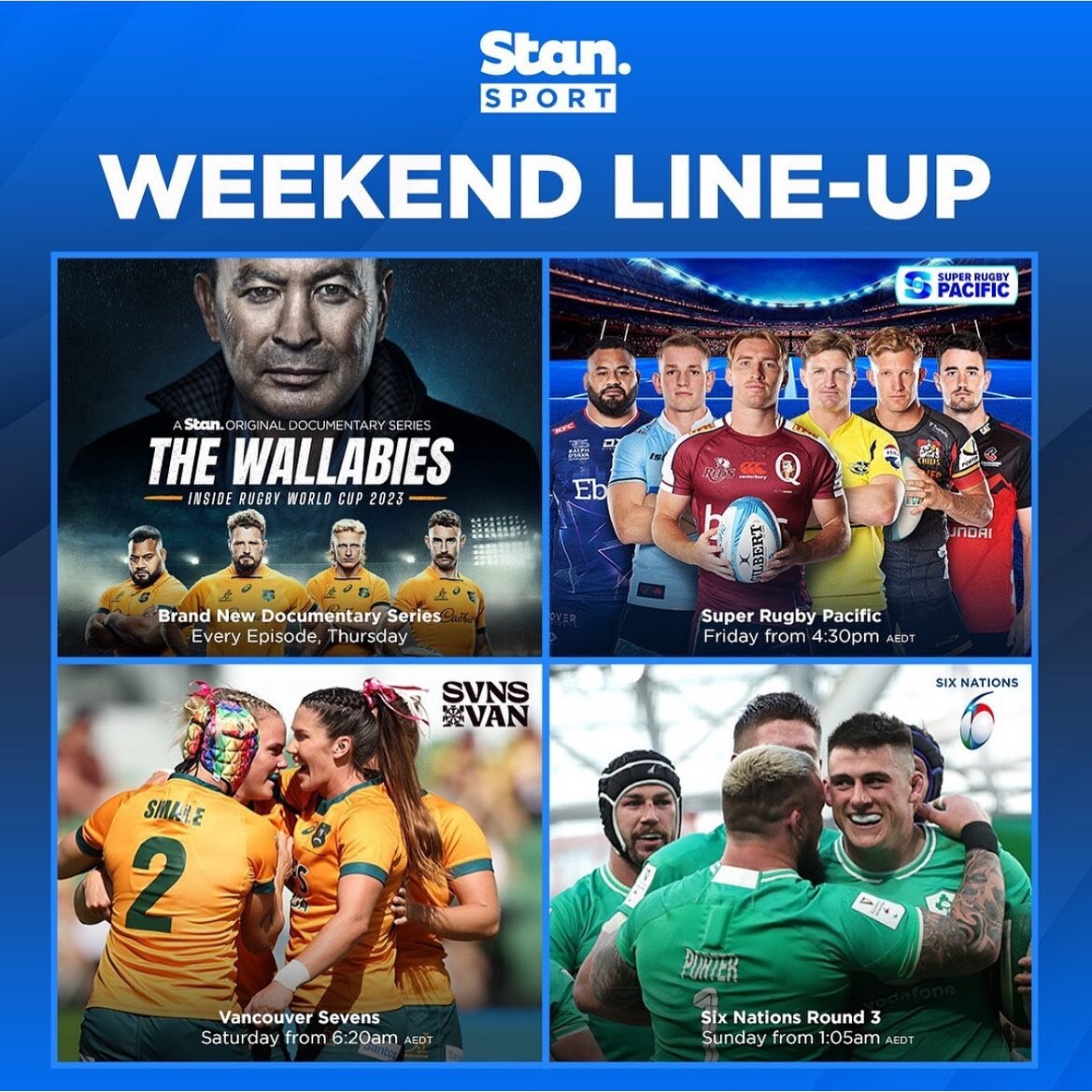 Need a Rugby fix this weekend? We are now an offical Stan Sports venue and have all the Rugby your heart desires 😍