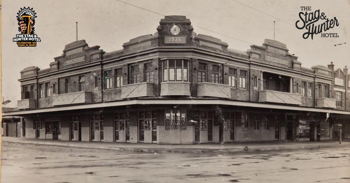 If these walls could talk, they'd have a century of stories to tell.

The Stag and Hunter Hotel turns 100 this year. 

To mark this incredible milestone, we want to hear from you. Share your stories, your memories, your moments via the link https://s