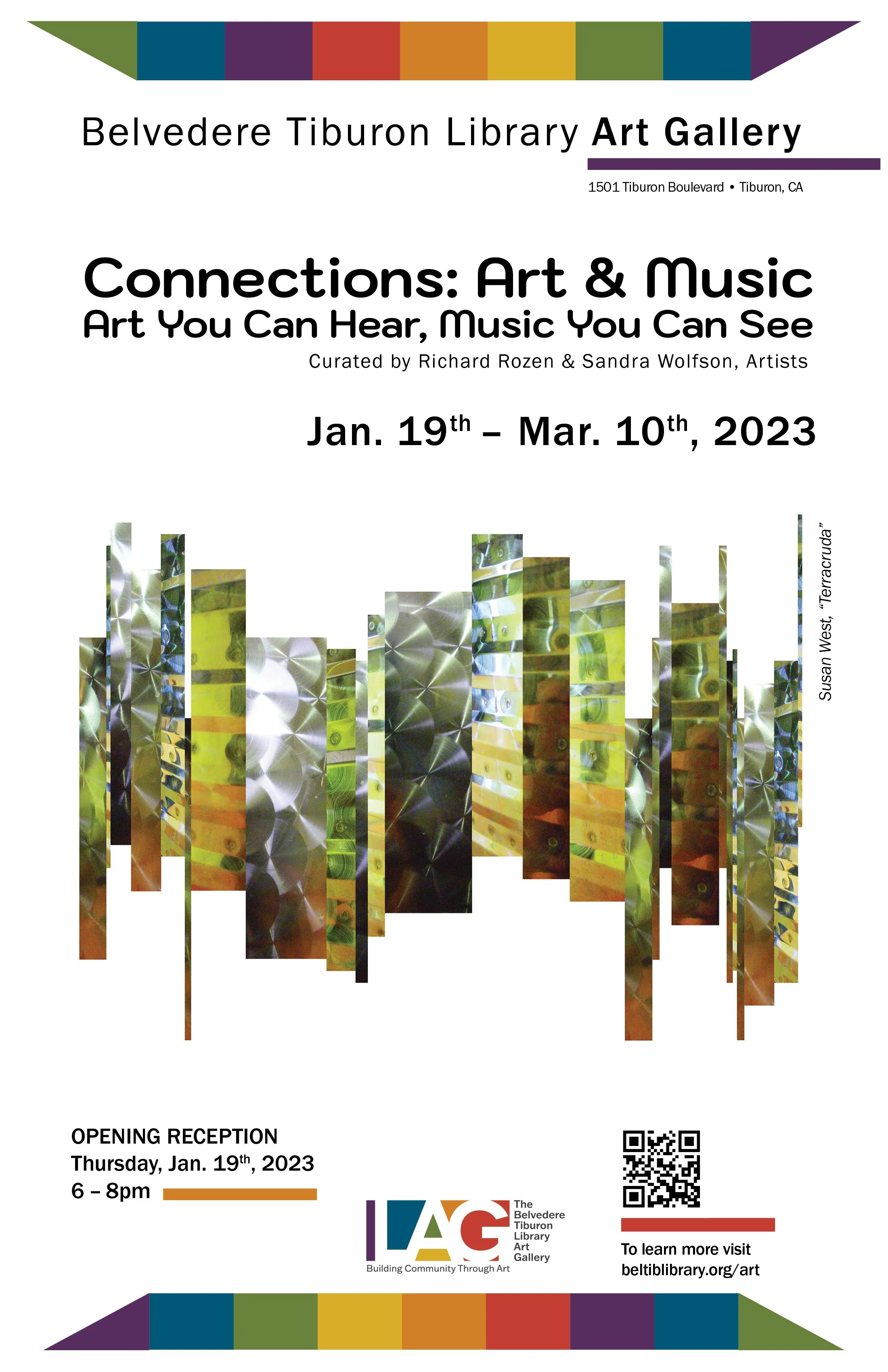 "Connections: Art &amp; Music" at Belvedere Tiburon Library Art Gallery