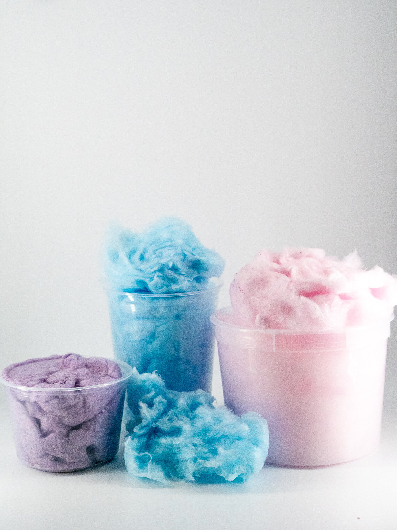 3 Sizes of Cotton Candy Tubs