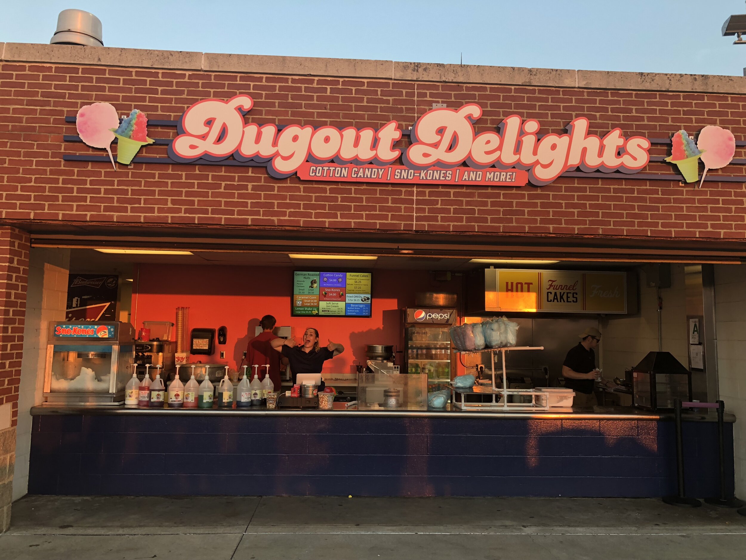  Our main stand at Louisville Slugger field, Dugout Delights  