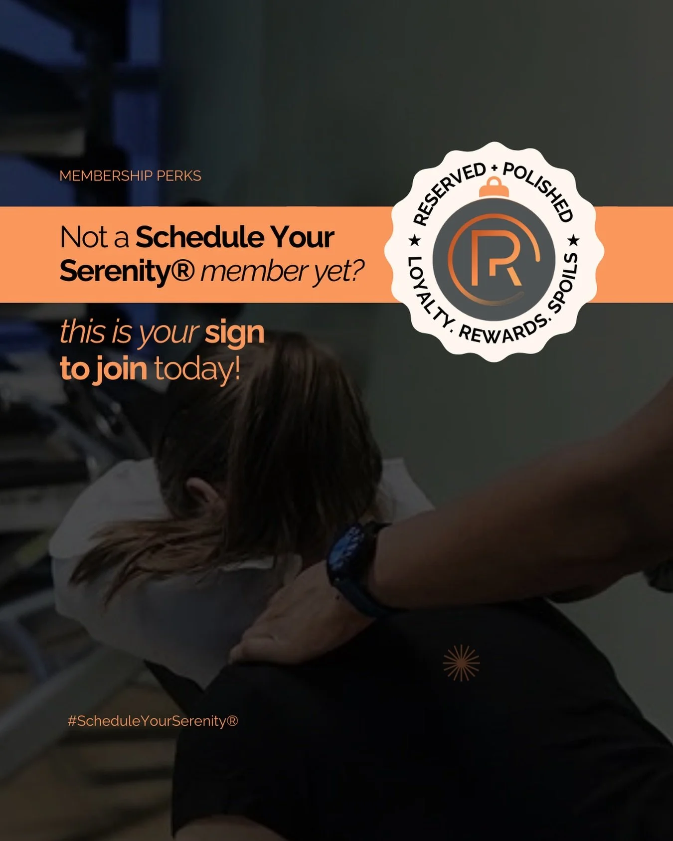 Not a Schedule Your Serenity&reg; member yet? This is your sign to join today ✨

Become a member now, book your end-of-year sessions, use those perks, and finish 2025 feeling incredible and committed to your own self-care.

Our membership is designed