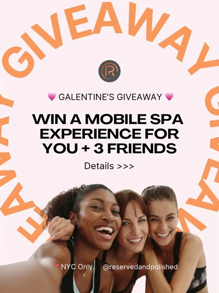 💗 GALENTINE&rsquo;S GIVEAWAY 💗
This Galentine&rsquo;s season, we&rsquo;re treating you and your favorite women to a luxury mobile spa experience, because the women who show up for you deserve to be celebrated.

✨ WHAT YOU&rsquo;LL WIN
One group of 