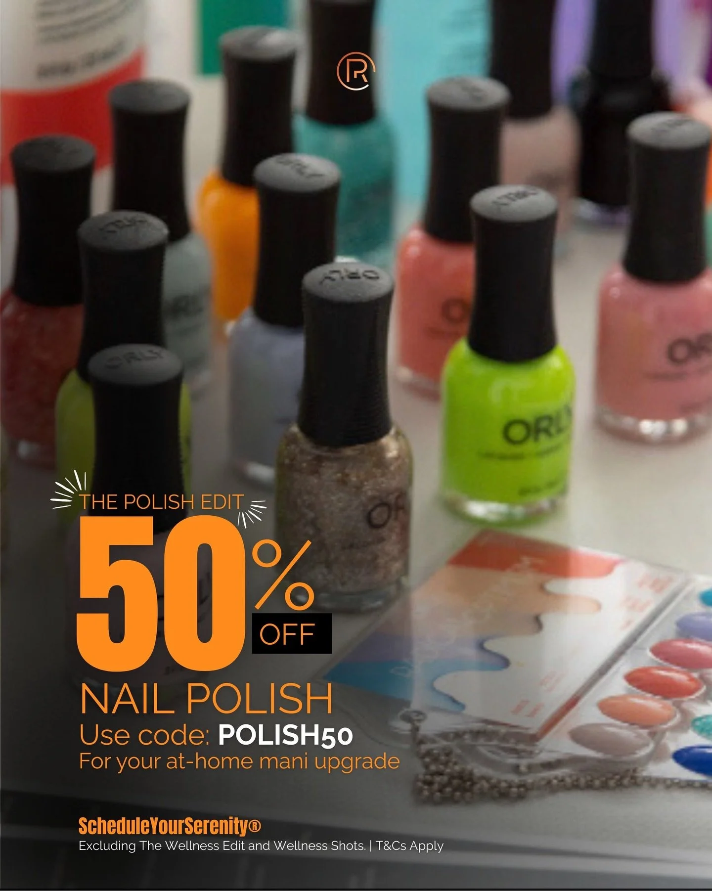 💅 Clean, gorgeous nails; zero compromise.
Most nail polishes have harsh chemicals, but we use nontoxic, safe formulas for your well-being.

💚 THE POLISH EDIT: 50% OFF
Use code POLISH50 for your at-home mani upgrade.

Mobile nail techs or delivery; 