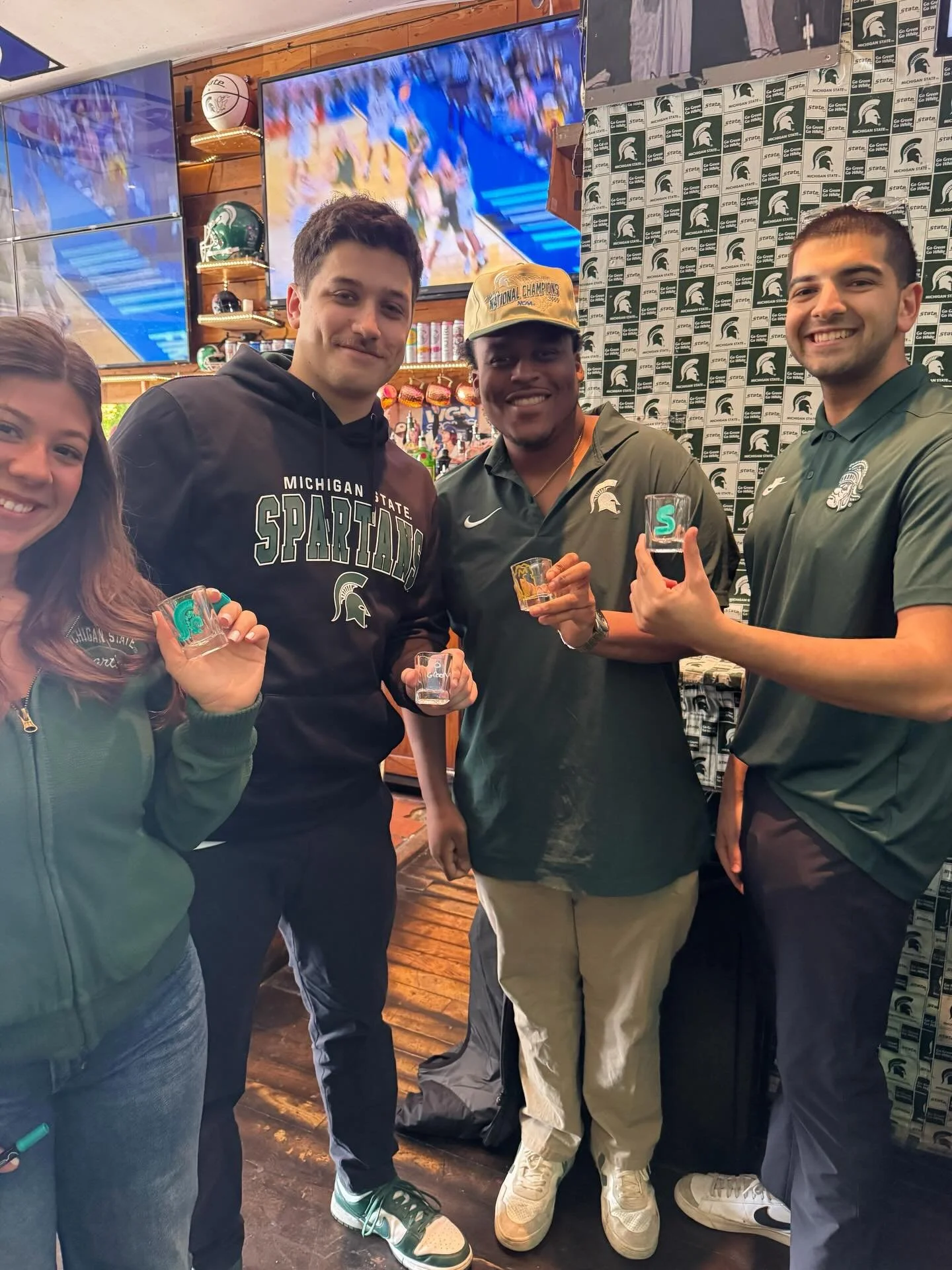 Big W yesterday! 💪 Shoutout to everyone who joined in on the action. Big game tomorrow at 145PM. GET HERE EARLY. 🏀🍺🍀

🍺 Specials (all tournament long):
$6 Miller Lite
$6 Modelo
$35 Beer Towers
$6 SPARTY Bombs
$5 Madness Bombs

👉 Reserve table: 