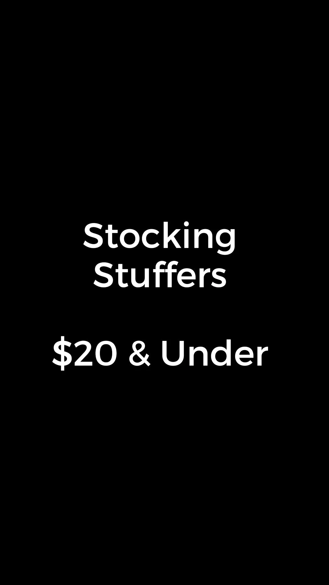 Stocking Stuffer Ideas 