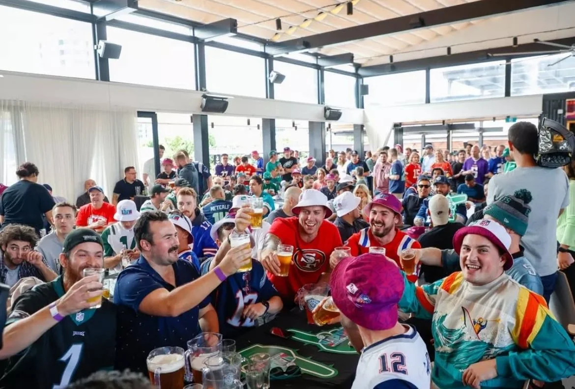 Our Super Bowl Rooftop Watch Party always sells out - don&rsquo;t miss out on buying your tickets!

Watch every play of Super Bowl LX live across huge indoor and outdoor screens while you enjoy ice-cold drinks, American tailgate-style eats and roofto