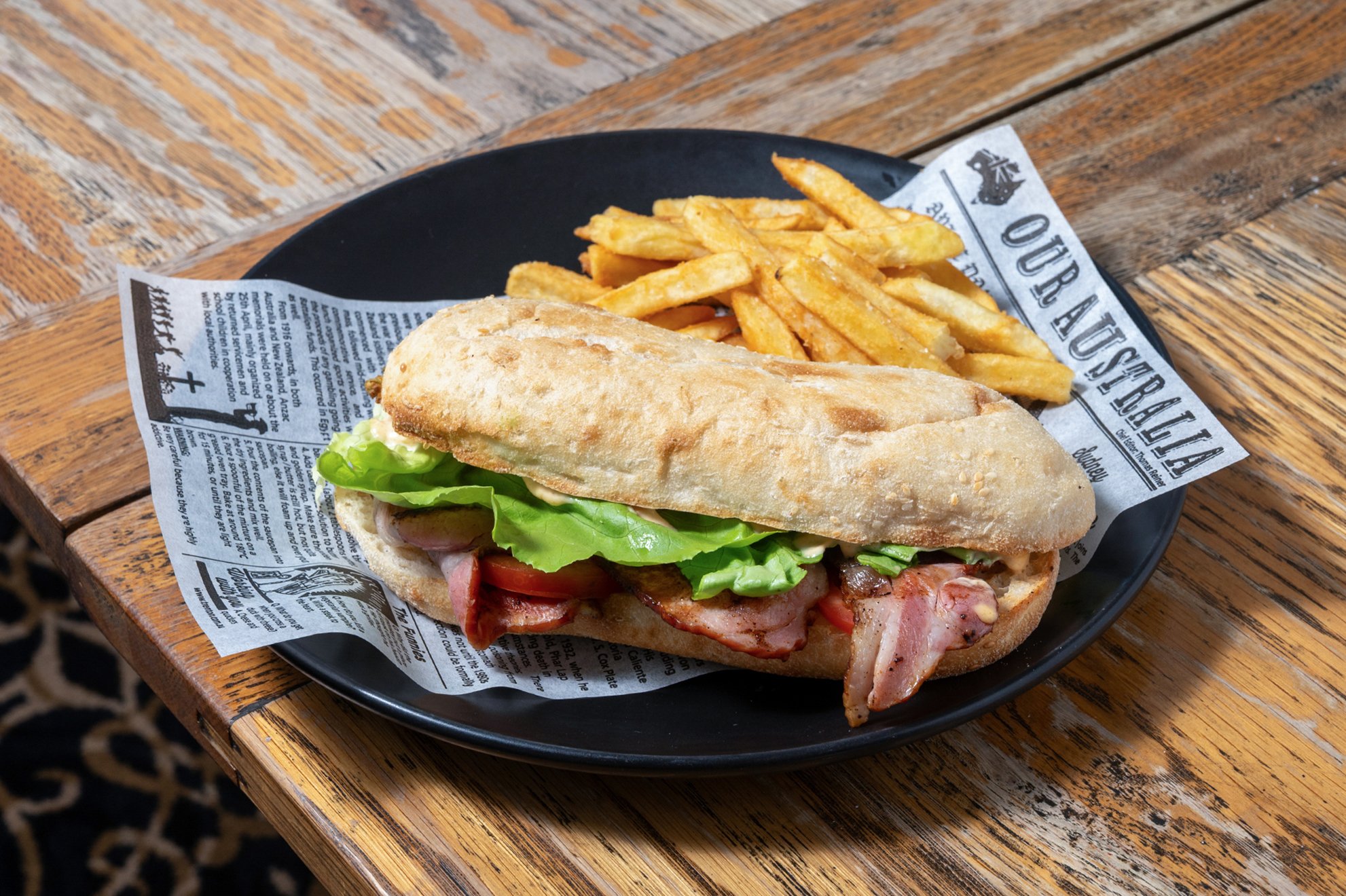Don&rsquo;t spend another lunch break at your desk - come spend it at the pub.

Every weekday from 12-3pm, dine on our Express Lunch menu; you&rsquo;ll get your choice of lunch dish and a beer, wine or soft drink for just $25.

One of our favourites?