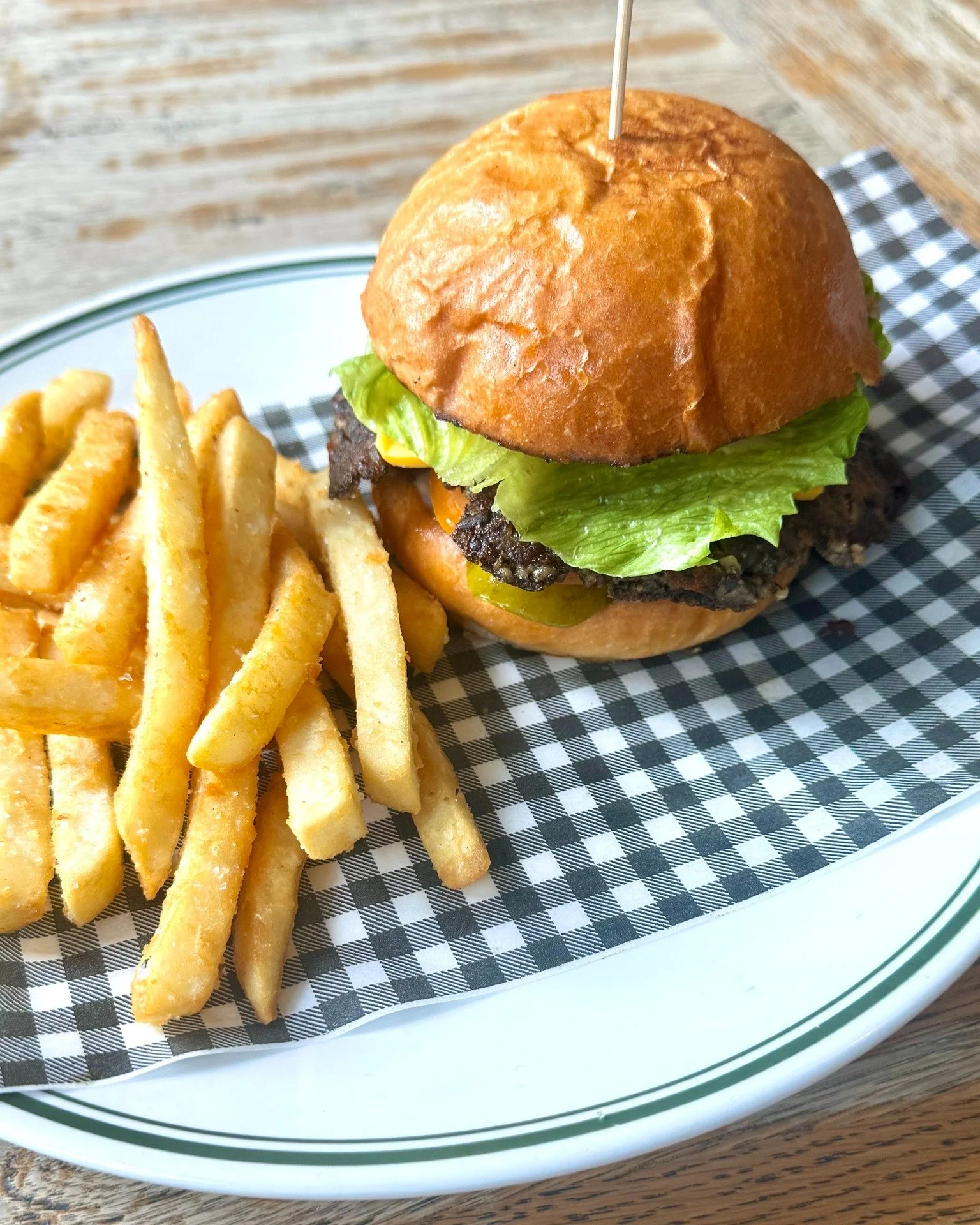 Tomorrow, join us for Burger Tuesday.

Keep it classic with our smash patty beef burger, go for the fried chicken with chilli and maple glaze, order our vegan burger with a spiced chickpea and lentil patty or try our new mushroom burger with a housem