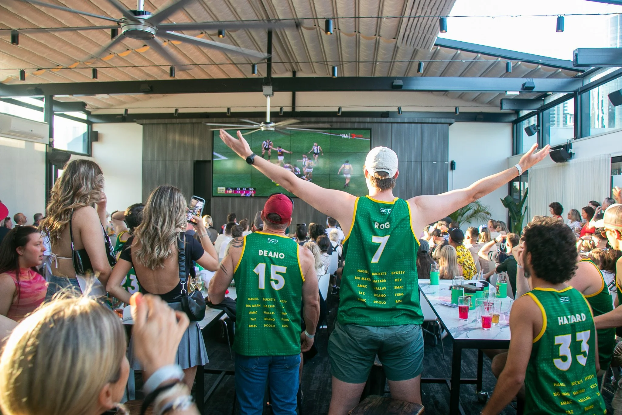 There&rsquo;s just a few days until our Grand Final Rooftop Party, and while the forecast might be rainy, our brand new 5 metre mega screen is under a retractable roof so you can catch every minute of the action without worrying about the weather. 

