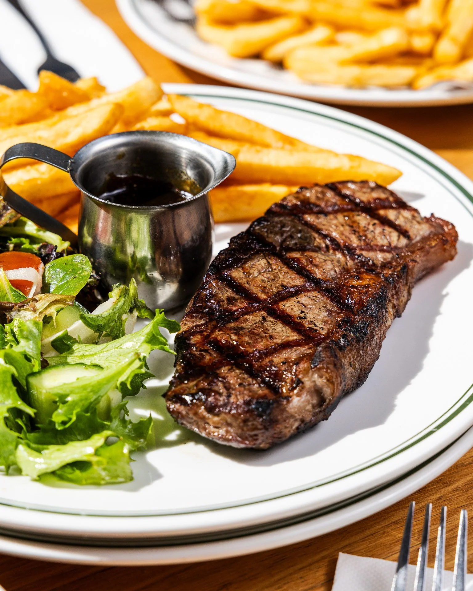 Steak and a drink for $25? That&rsquo;s Wednesday at Bells.

Get a 250g Porterhouse with fries and salad, plus your choice of beer, wine or soft drink, available all day and night long.

Grab a mate, pull up a seat and make a midweek meal of it.
