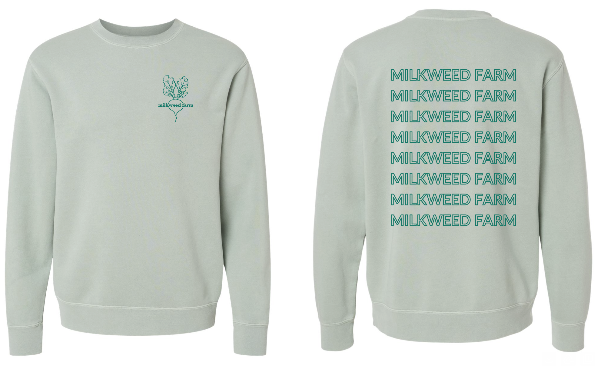 Adult Midweight Sage Crew