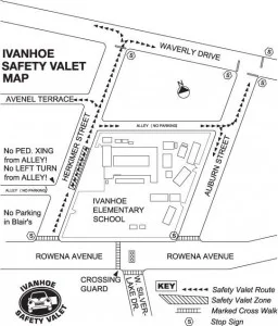 Morning drop-off route