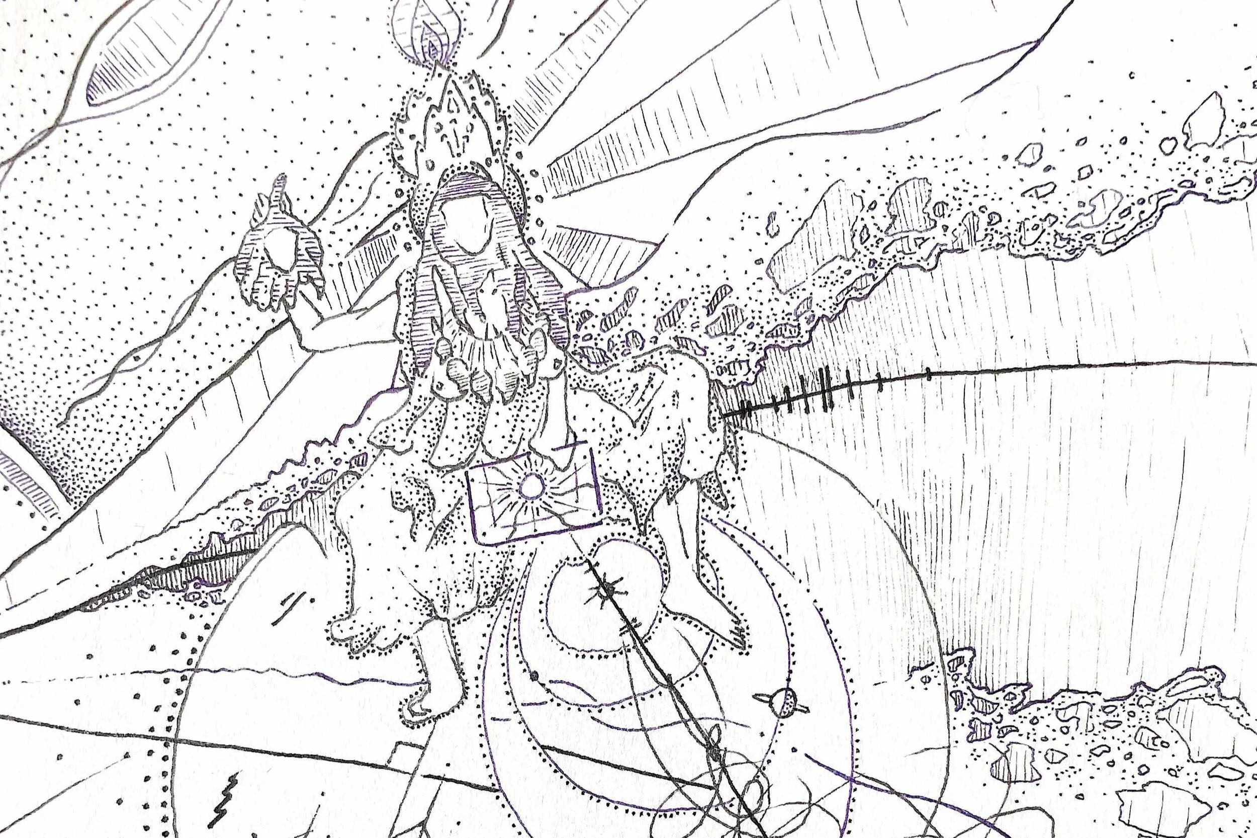 Kali at the birth of the universe