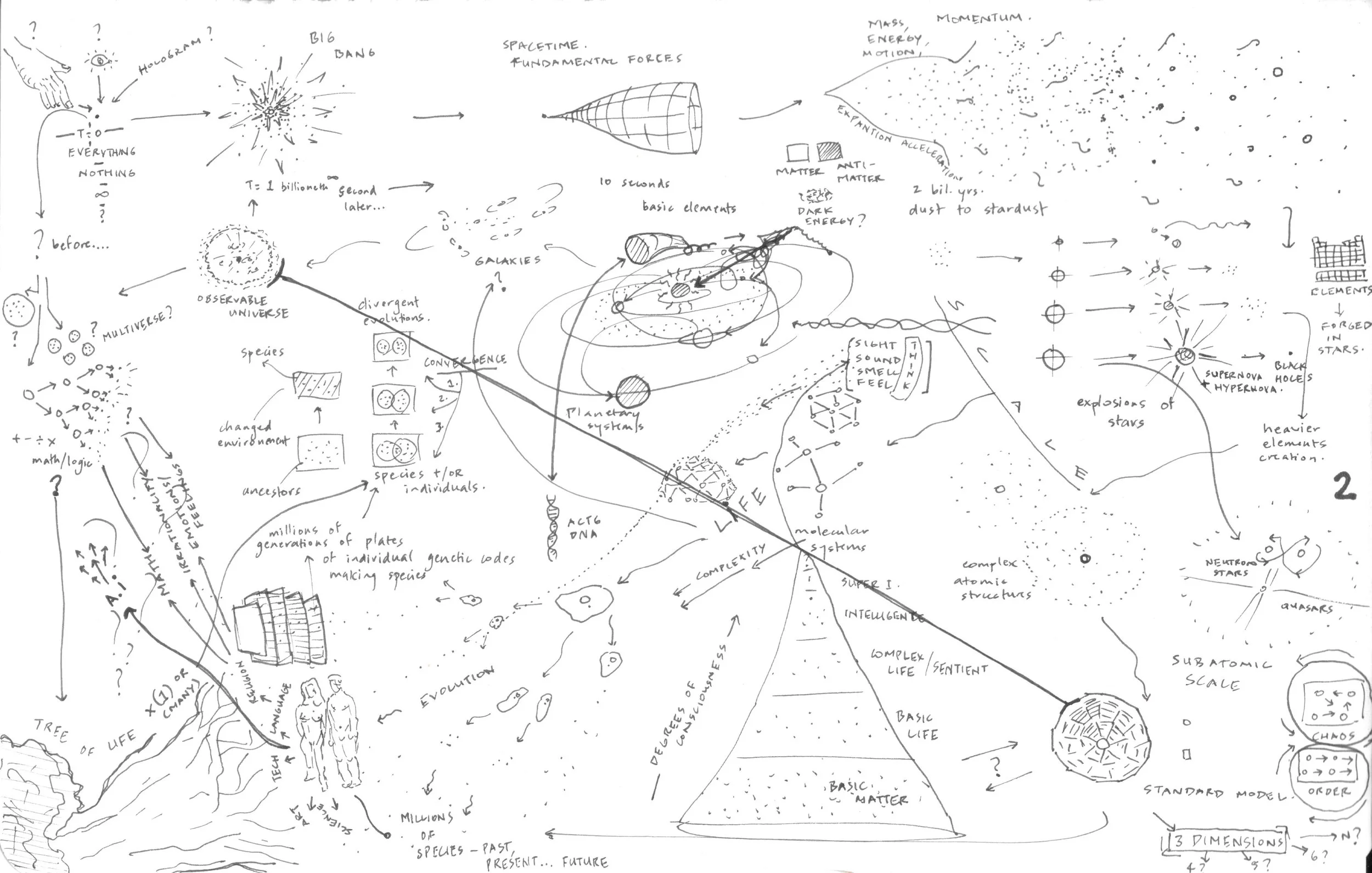 History and future of the universe
