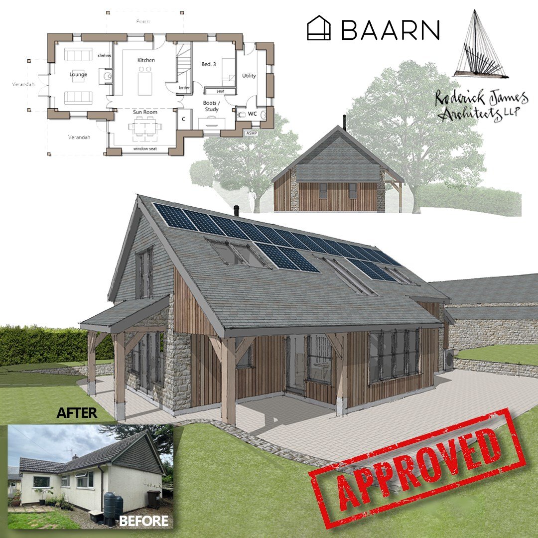 Our client&rsquo;s circumstances have recently changed and they will be selling the property with the benefit of this planning permission &ndash; please contact us if you are interested. #landwithapprovals #roderickjamesarchitects #cornwall #landfors