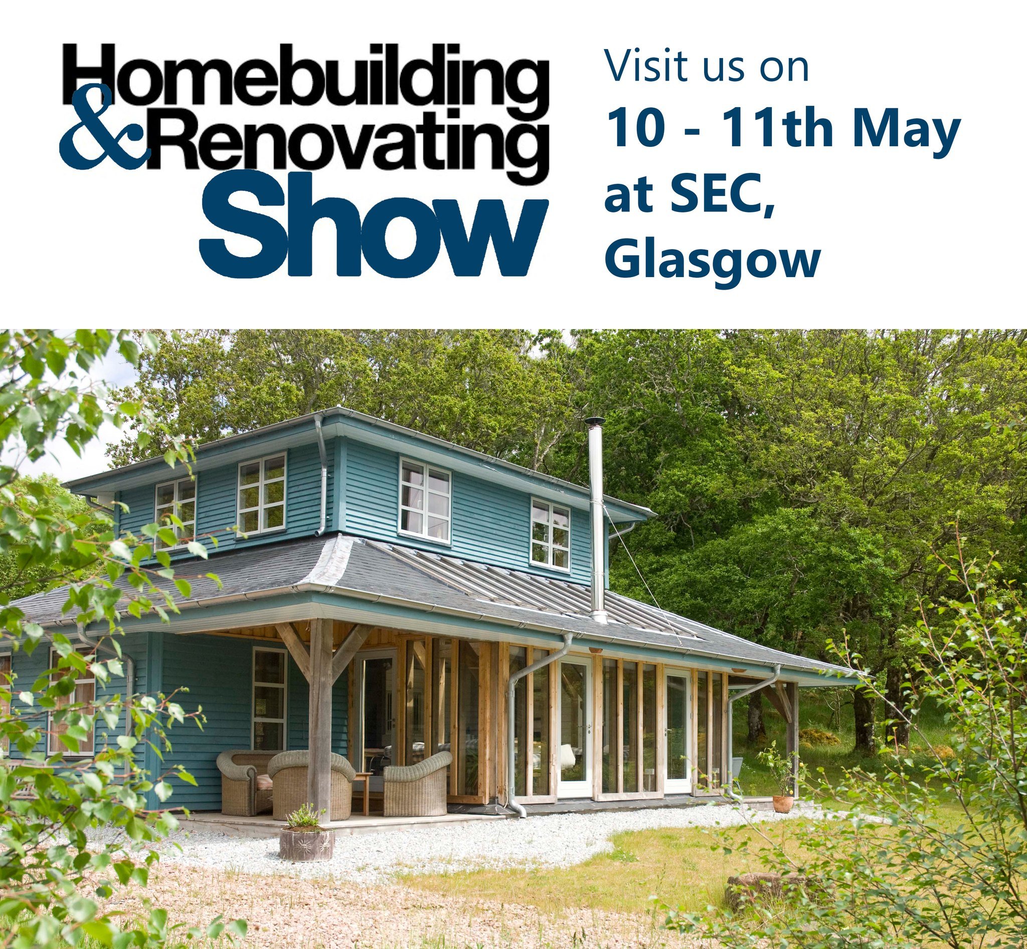 Our Scottish Architect, Peter Smith, will be joining Fergus Stuart from @carpenter_oak  next weekend 10th-11th May, at the Homebuilding and Renovating show at SEC, Glasgow. Pop by and see us on the @carpenter_oak Stand 136 
Free tickets on the websit