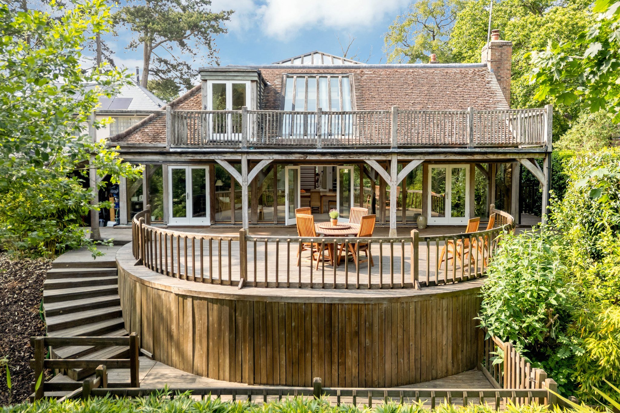FOR SALE! This beautiful house was designed by RJA over 20 years ago! Little Barnsdale is an exceptional oak frame property in a secluded countryside setting, it's simple attractive exterior belies it spacious interior. It is on the market with @king