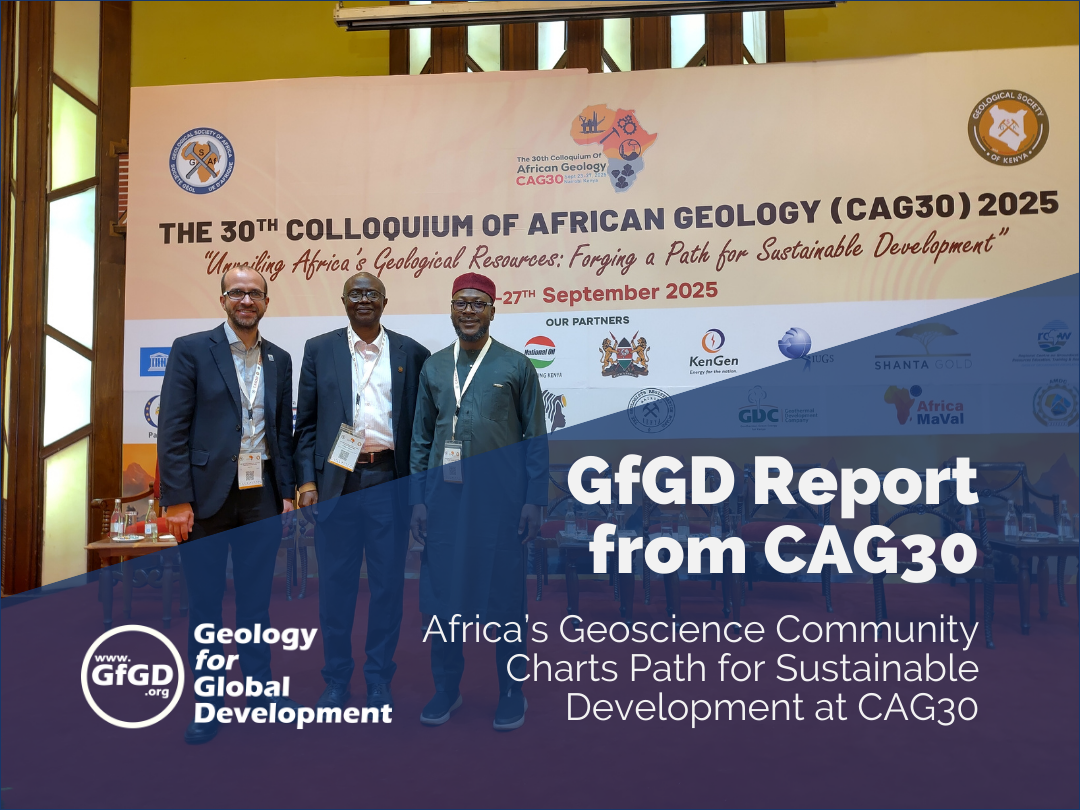 GfGD at the 30th Colloquium of African Geology (CAG30), September 2025, in Nairobi, Kenya