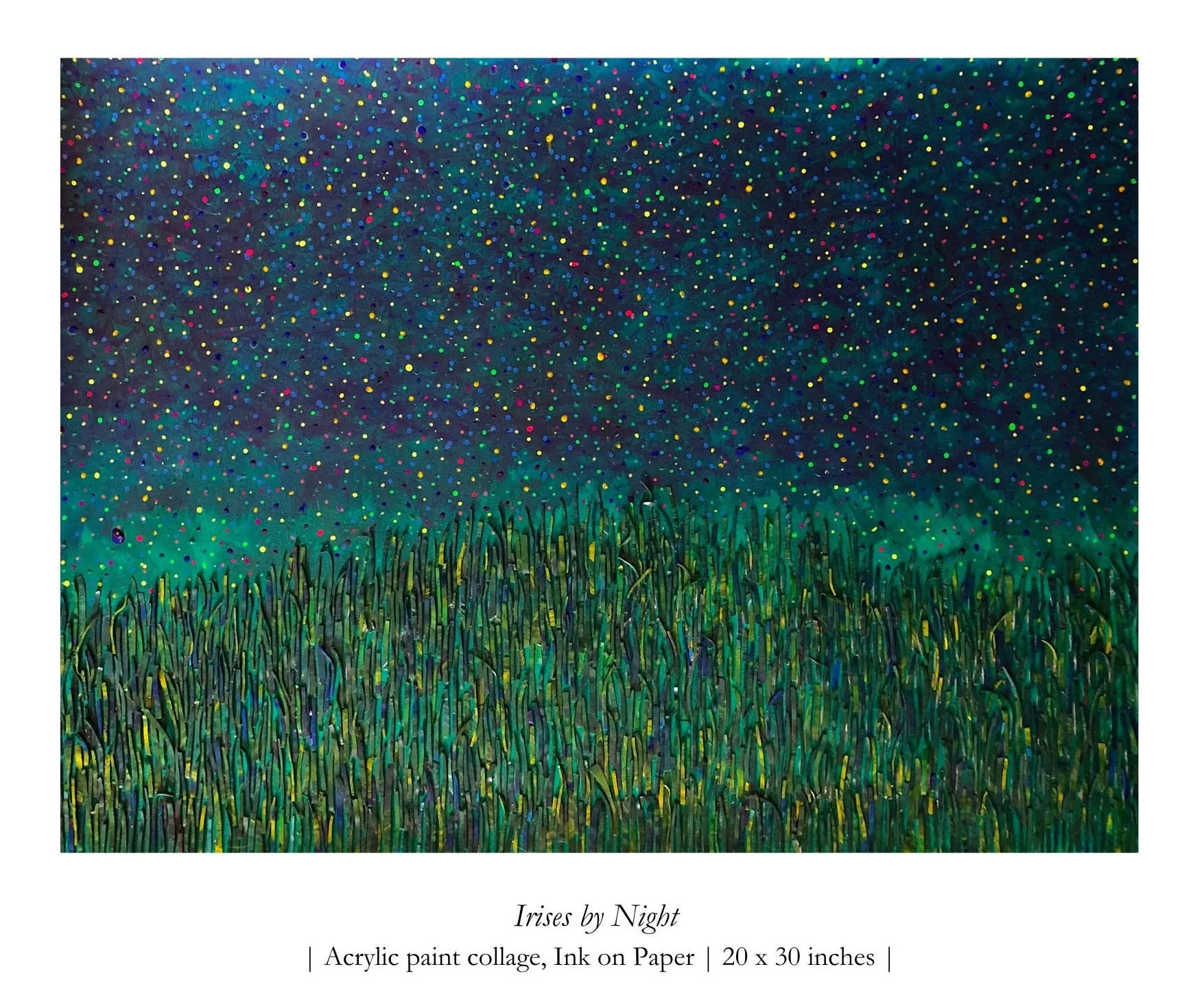 Irises by Night