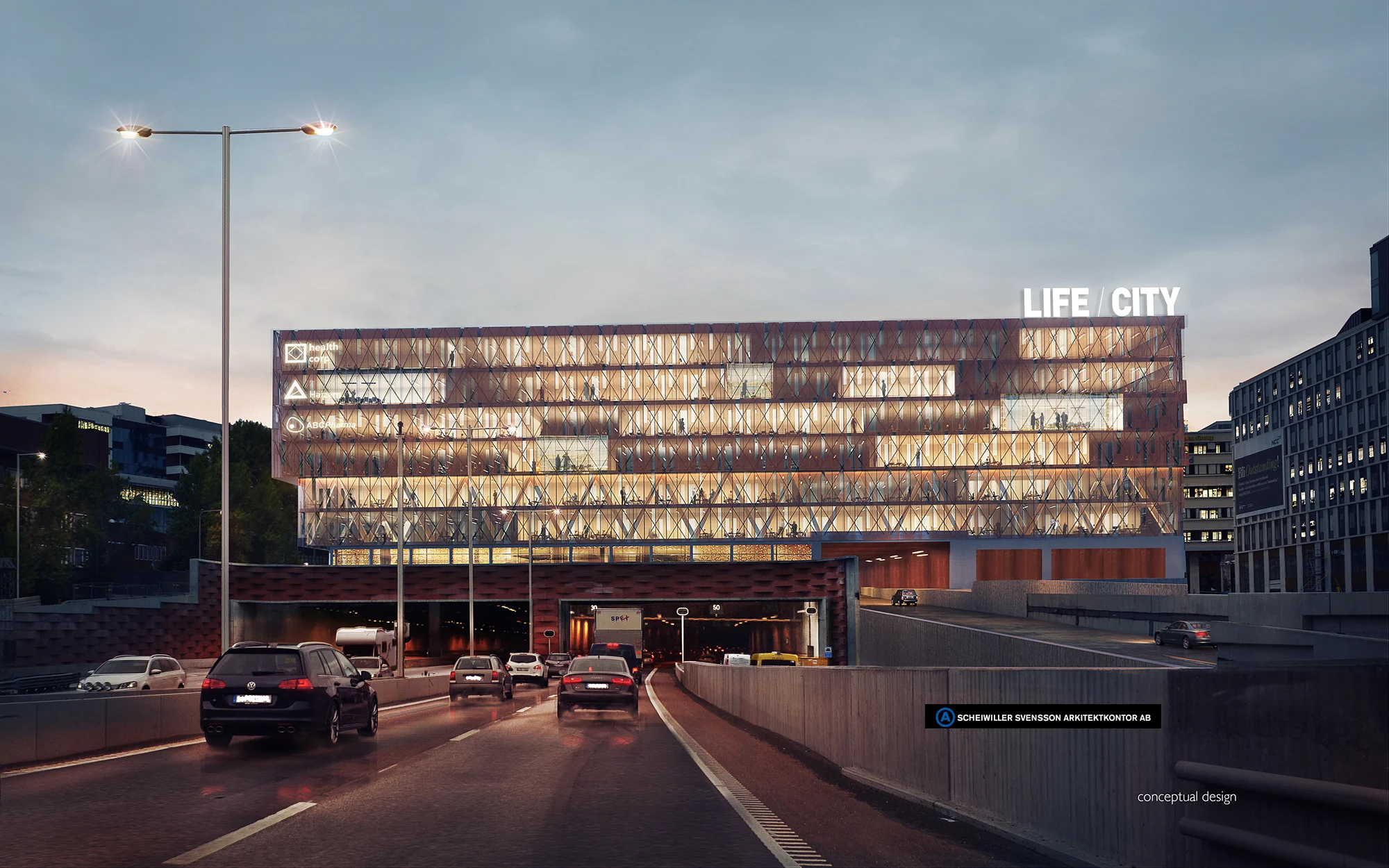 Gnistrande fasad på en av Stockholms mest synliga byggnader