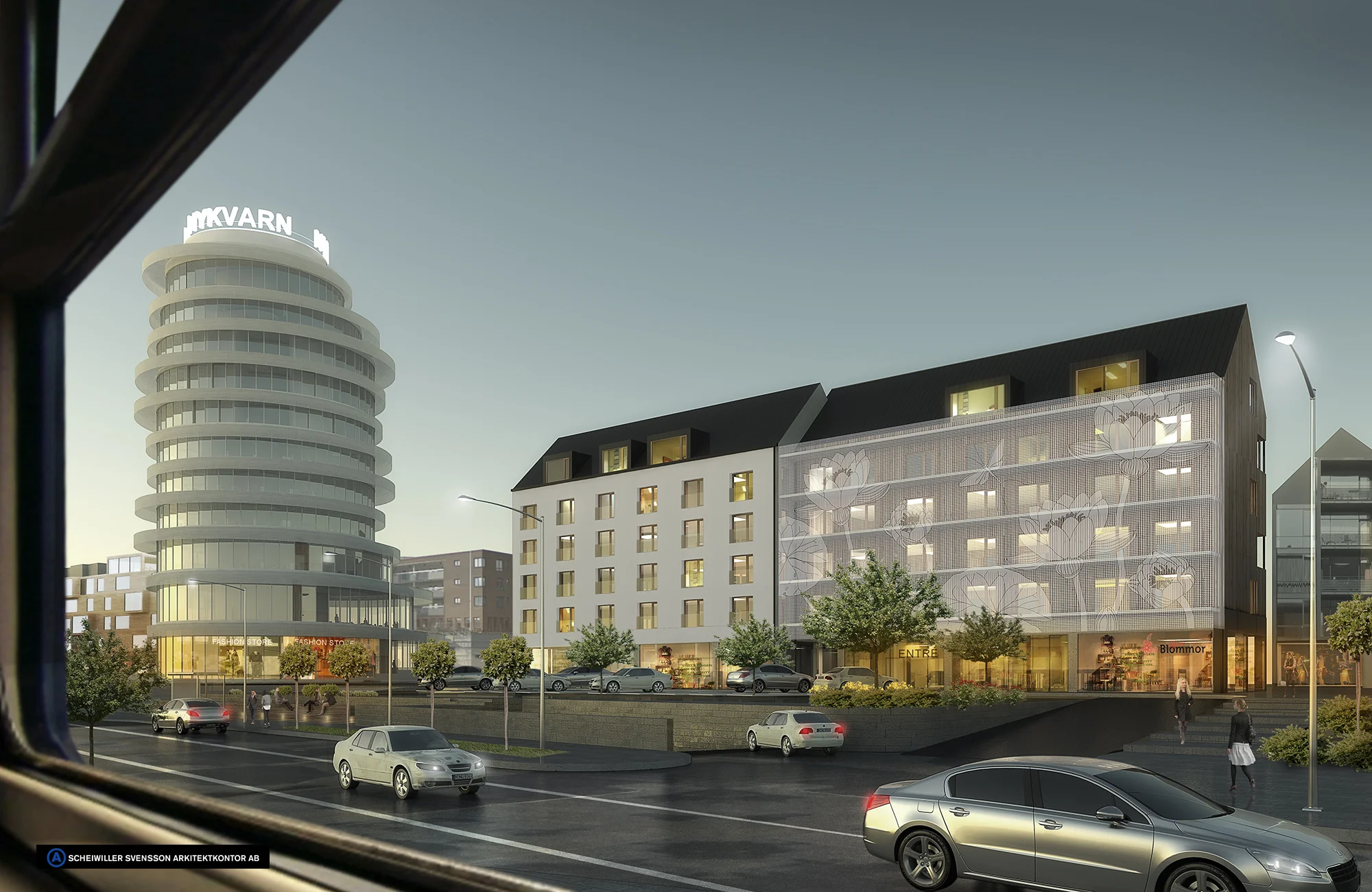 Gatun Arkitekter utvecklar ny stadskärna i Nykvarn