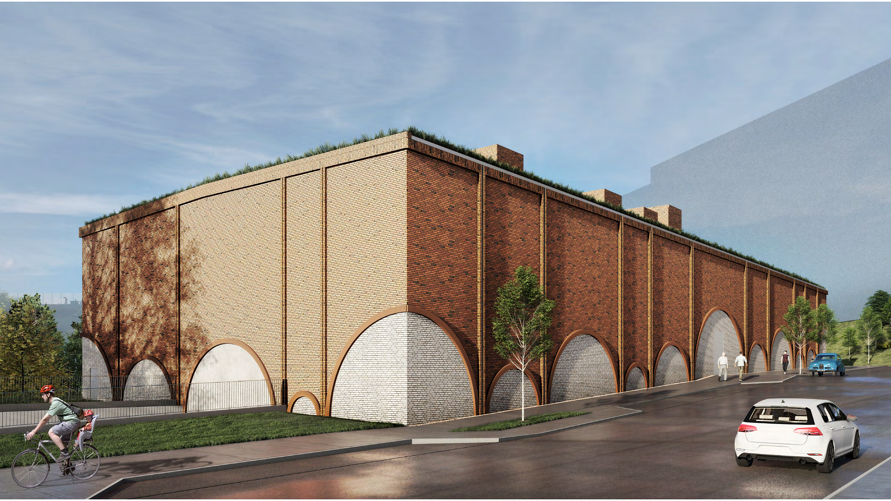 Gatun Arkitekter ritar transformatorstation som binder samman centrala Stockholm med Hammarby Sjöstad