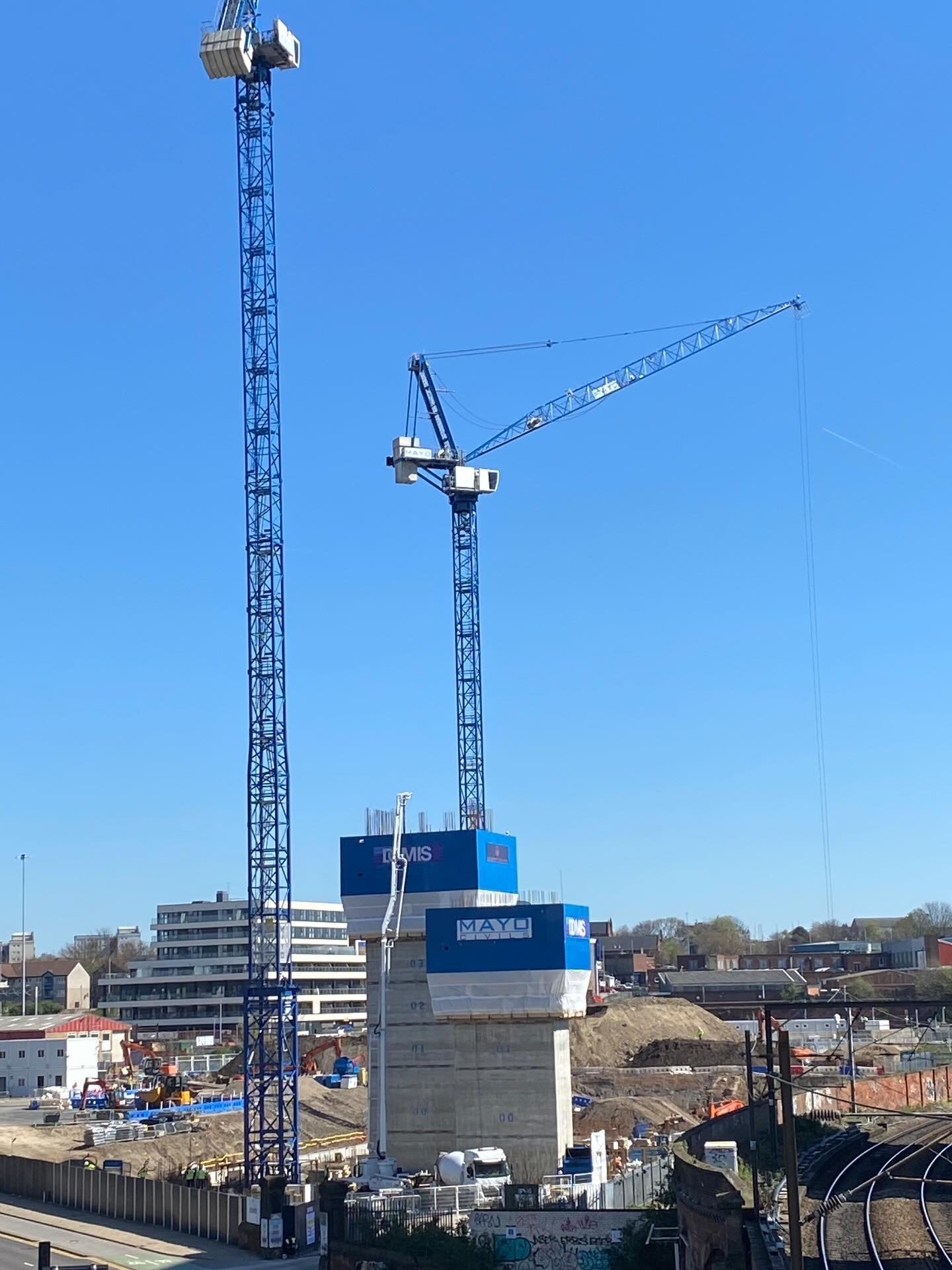 Spring, hopefully, is here now. The lift towers are growing rapidly on Marsh Lane, the frogs are basking in the sunshine watching over the tadpoles, the first English asparagus is now available (2nd April!!) and our third floor studio @yorkst_studios