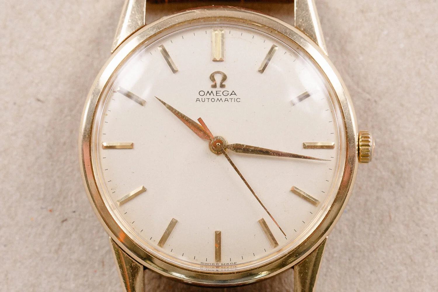 OMEGA 9ct Gold Classic 552 Automatic 971 ALD Dennison Vintage 1960s
