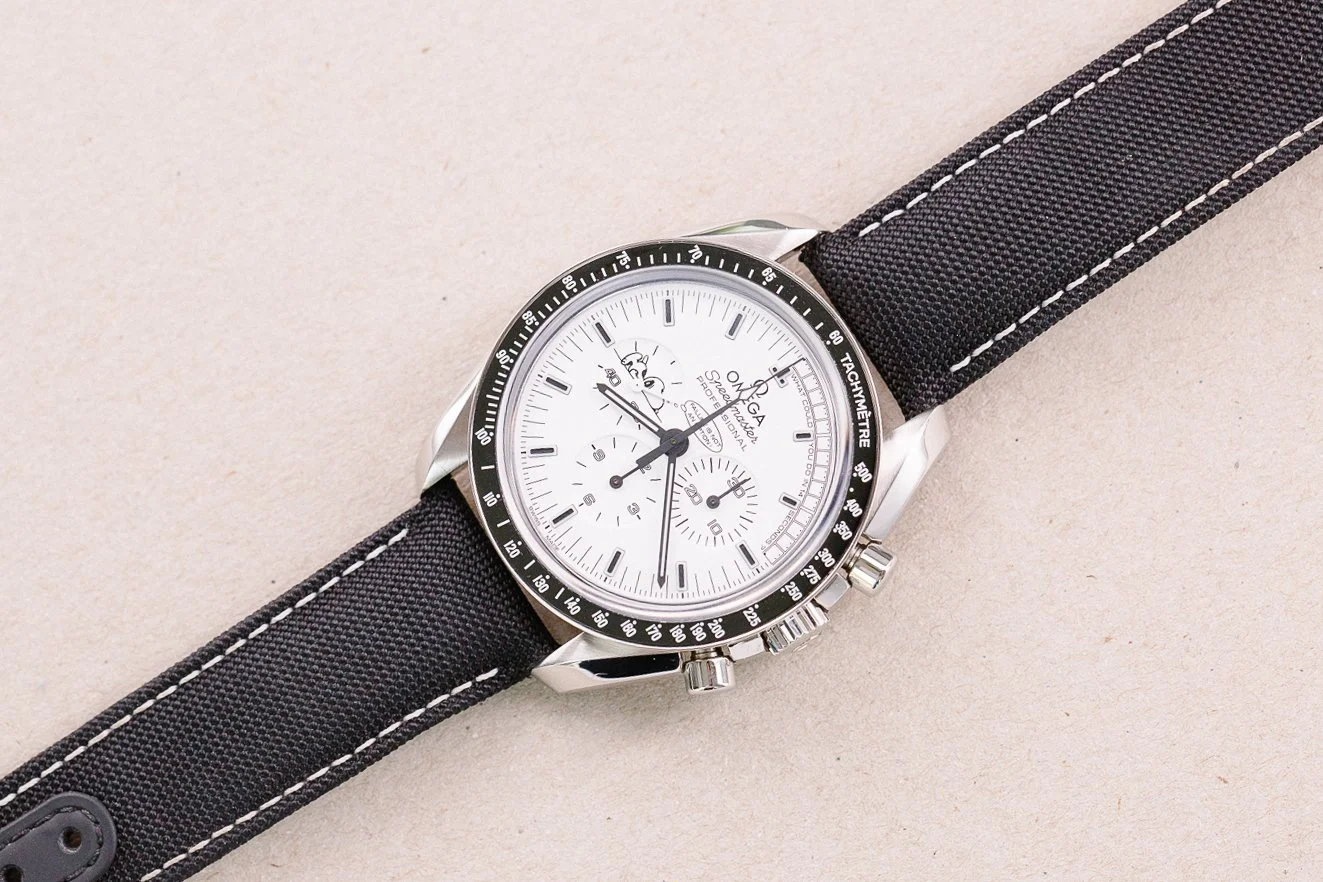 OMEGA Speedmaster SNOOPY 45th Anniversary Moonwatch White Dial