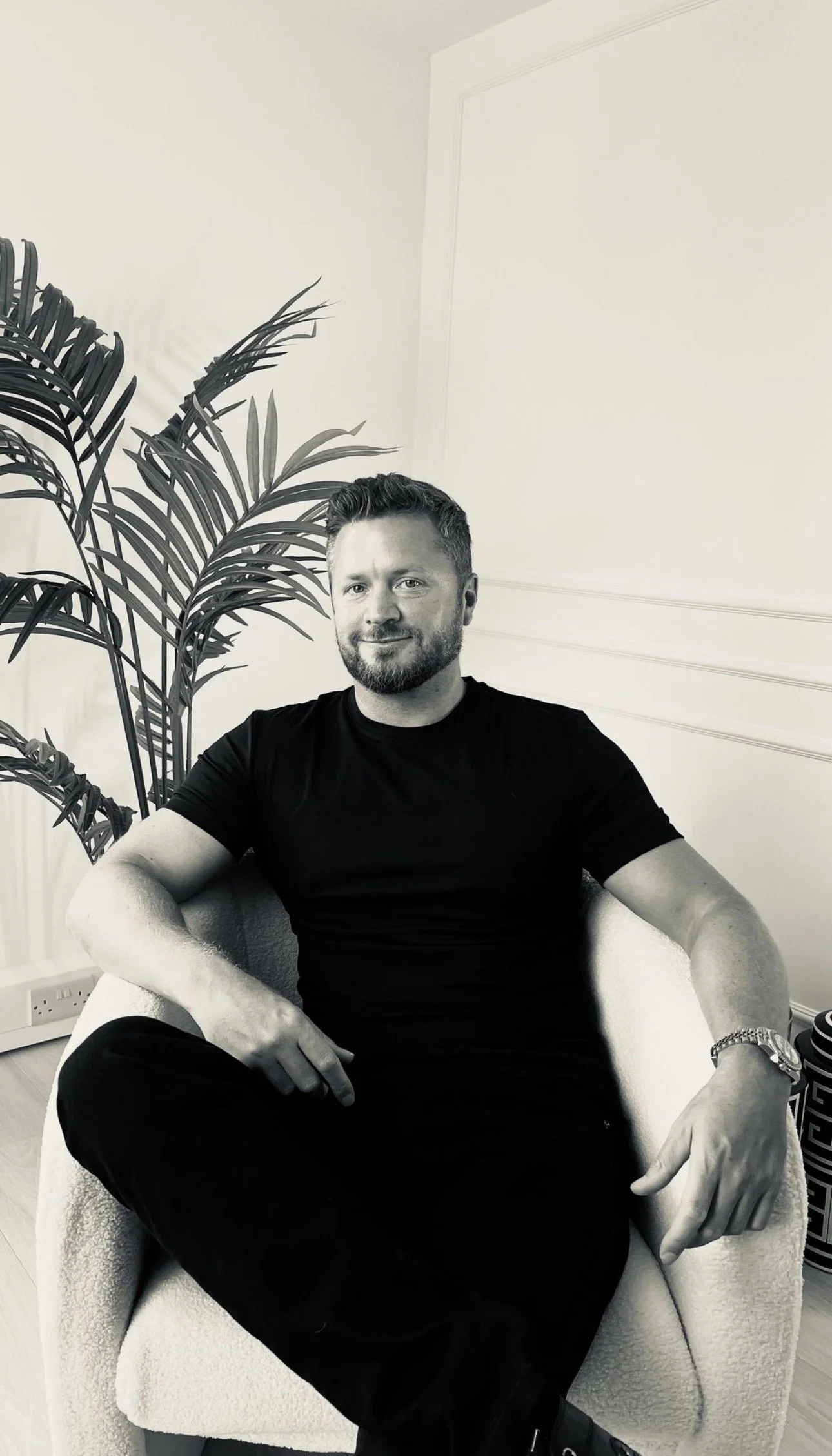 Steven Foster, founder of Steven Foster London, specialising in luxury carpets and bespoke rugs in London