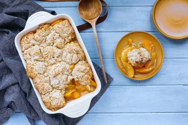 Naturally Sweet: Gluten-Free Peach Cobbler with Date Sugar