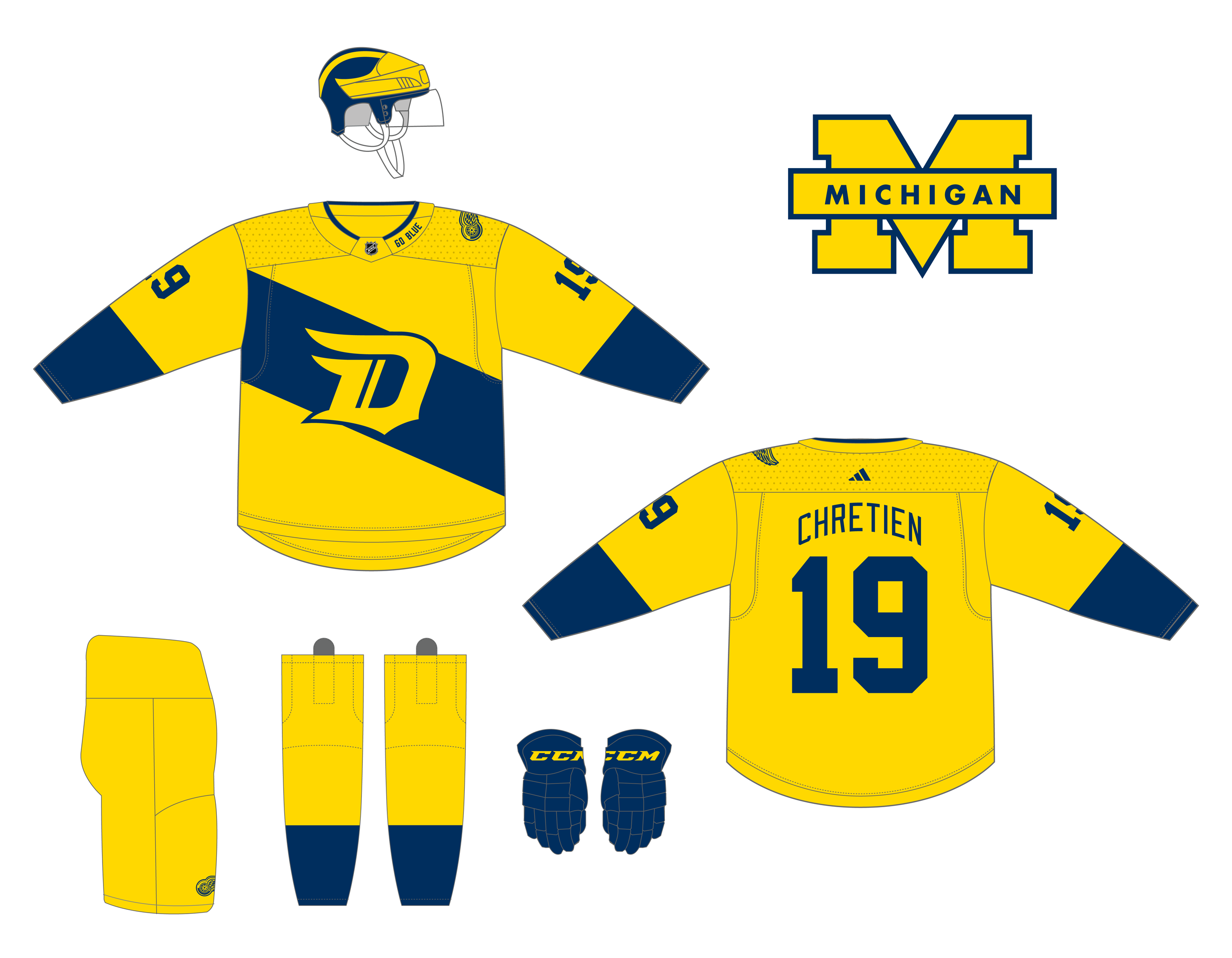 nfl nhl jersey mashup