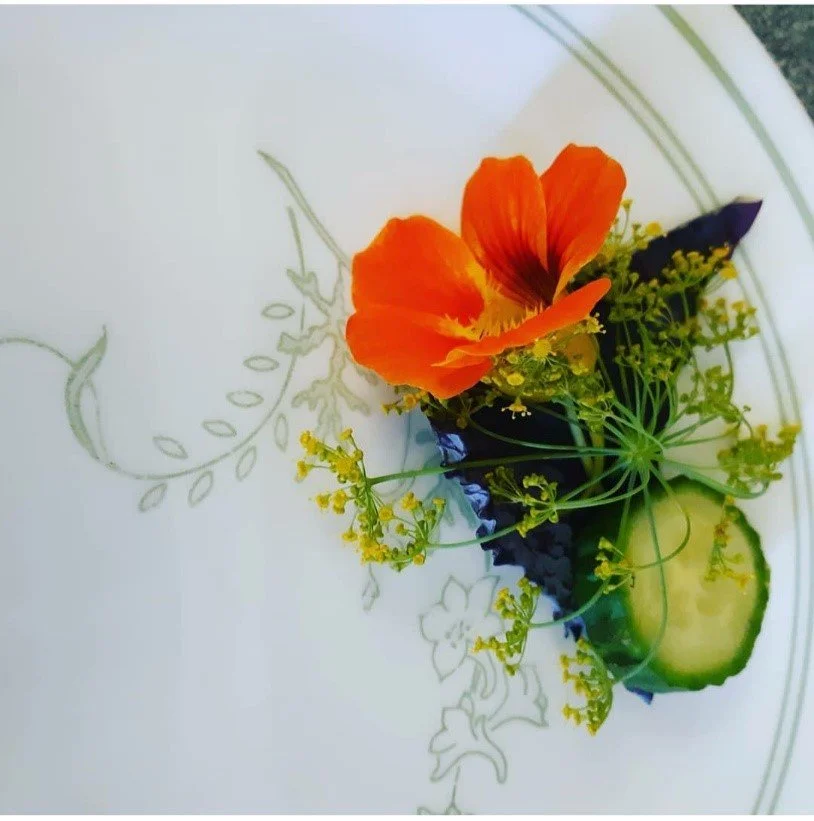 Garnishes of Beauty:  Edible Flowers