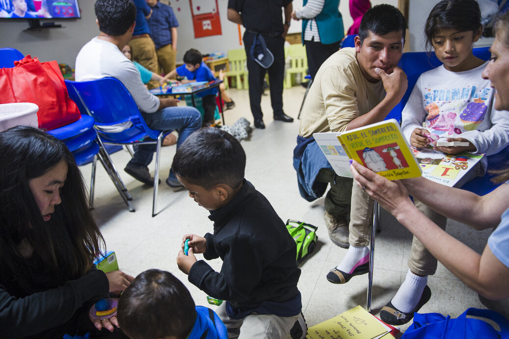 Central American migrant families take refuge at the Catholic Charities Humanitarian Respite Center on Thursday, June 21, 2018, in McAllen, TX. U.S. Customs and Border Protection officials said today that the U.S. Border Patrol would stop referring