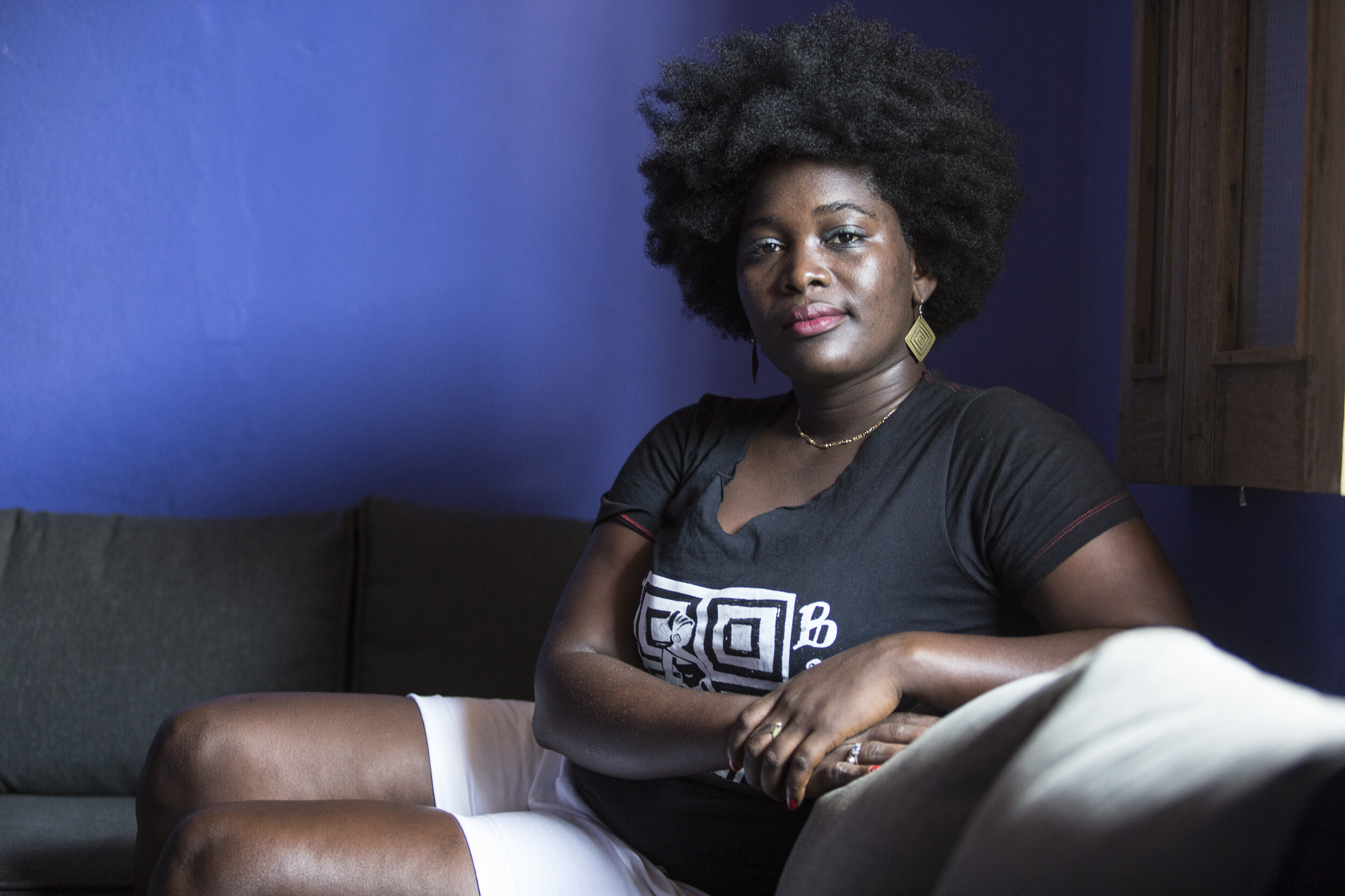 “We started doing cinema screenings in communities about Ebola, but I thought there was more we could do. We had 72 students involved and with support from the Ministry of Health and UNICEF we began going door-to-door in communities. I would always