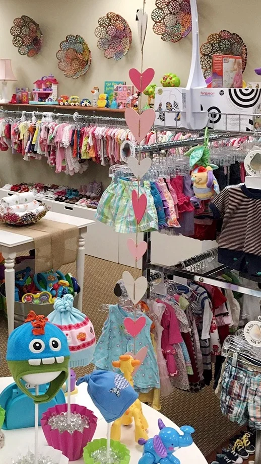 Store interior with children’s clothing