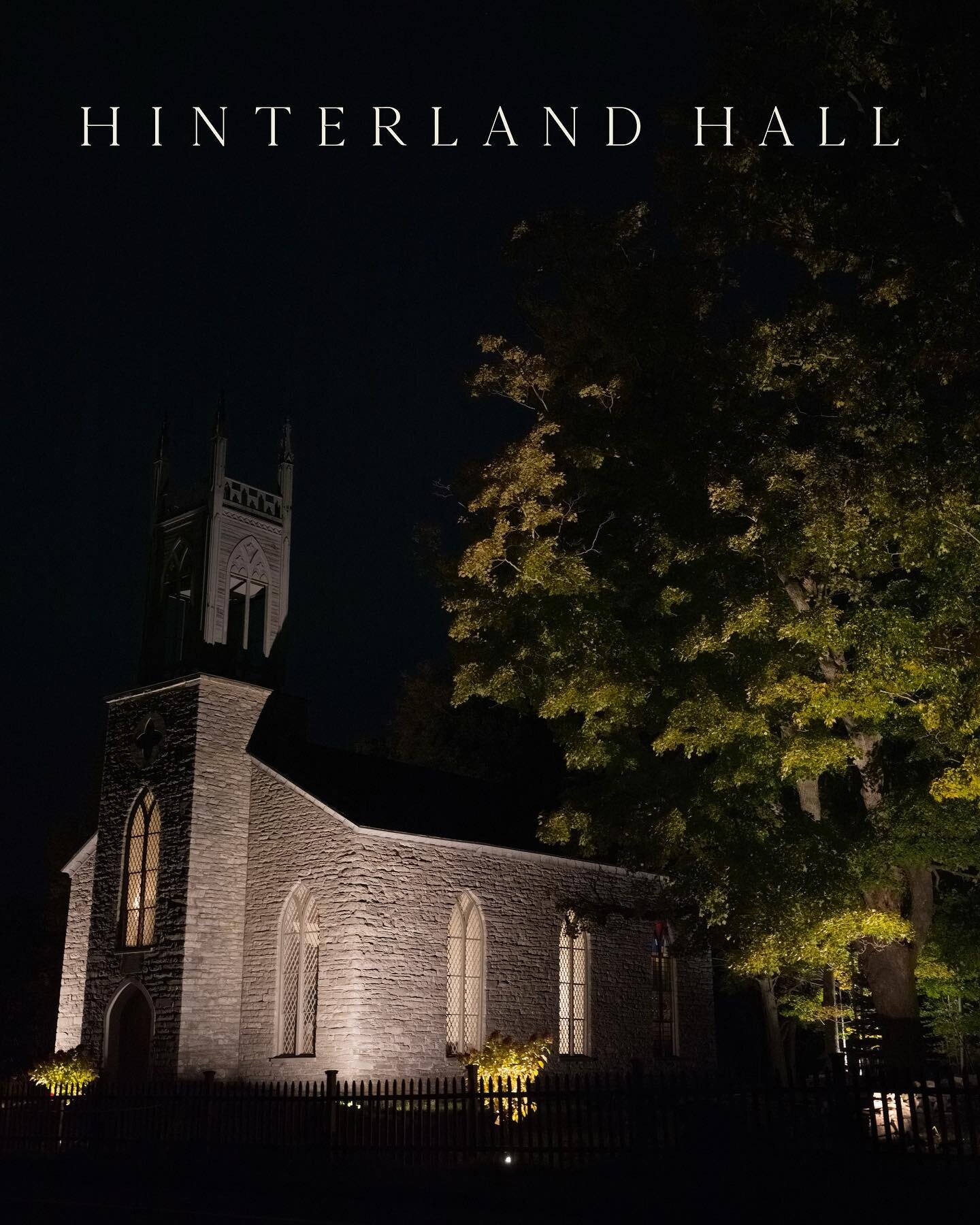 After a long Instagram hiatus, I&rsquo;m excited to announce the opening of @hinterlandhall 

In the summer of 2020 on a scenic drive near our farm @mason_hill_farm , my wife @jane_lowe_photo and I discovered that the St. Luke&rsquo;s Episcopal Paris