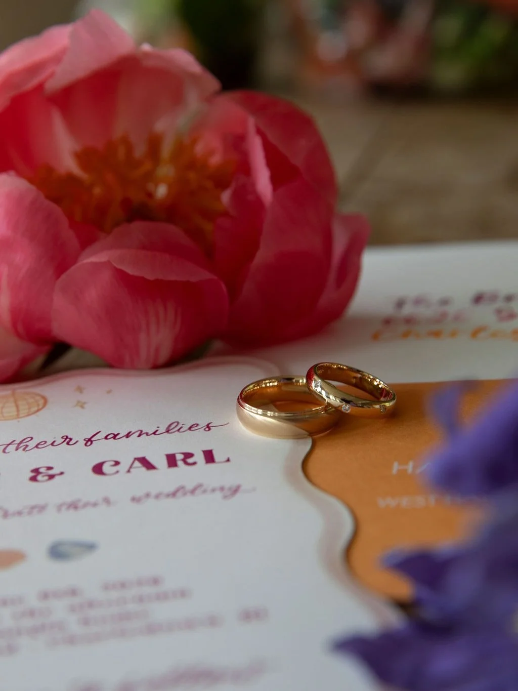 Part 3 | The invites! 

I saved my favorite for last - even though your invitation suite is the first experience your guests will have of your wedding. Invitations set the tone for your big day, and the tone was set loud and clear with this colorful,