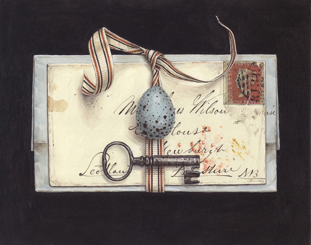 Letter with Egg and key