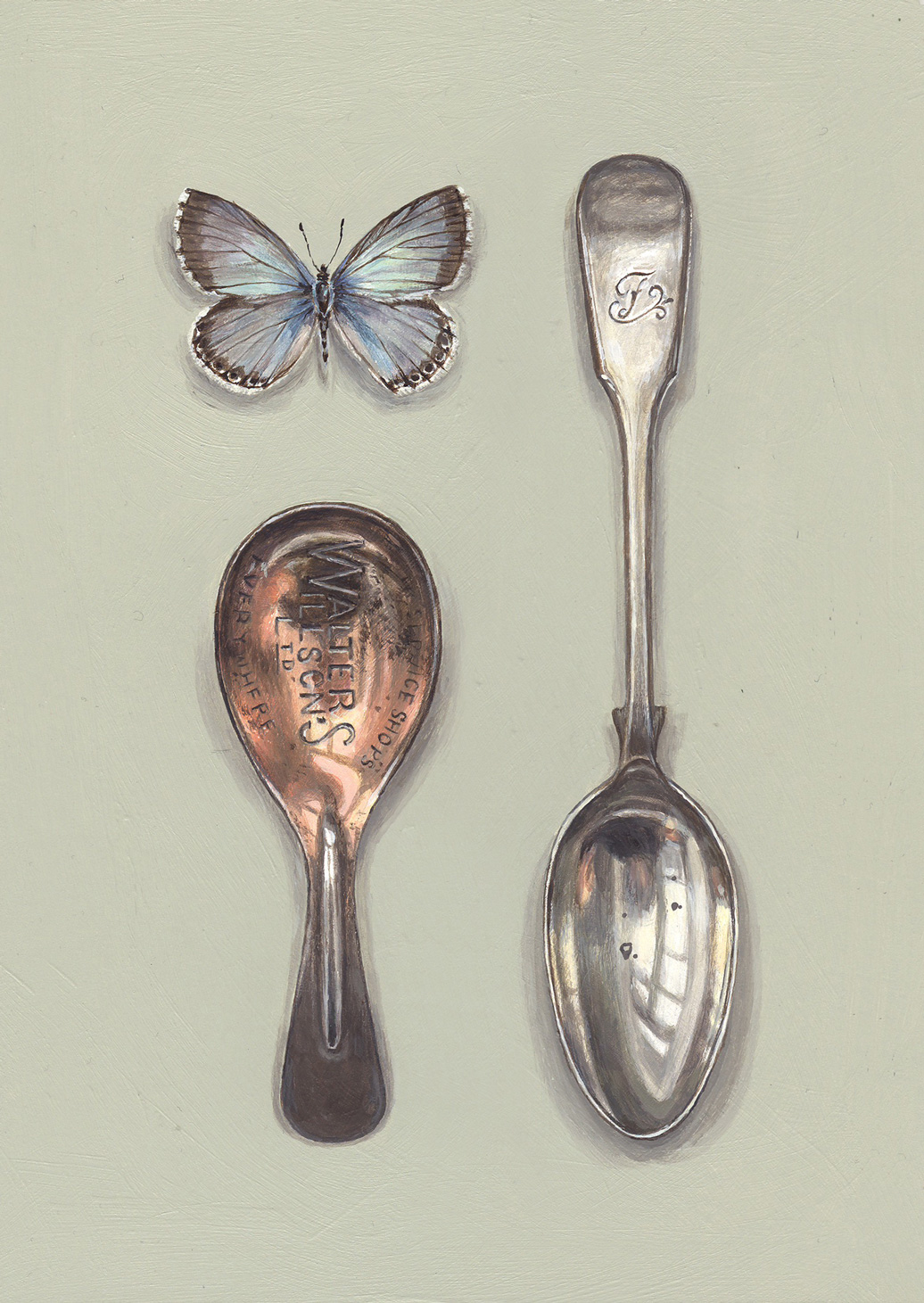 spoons with chalk hill blue